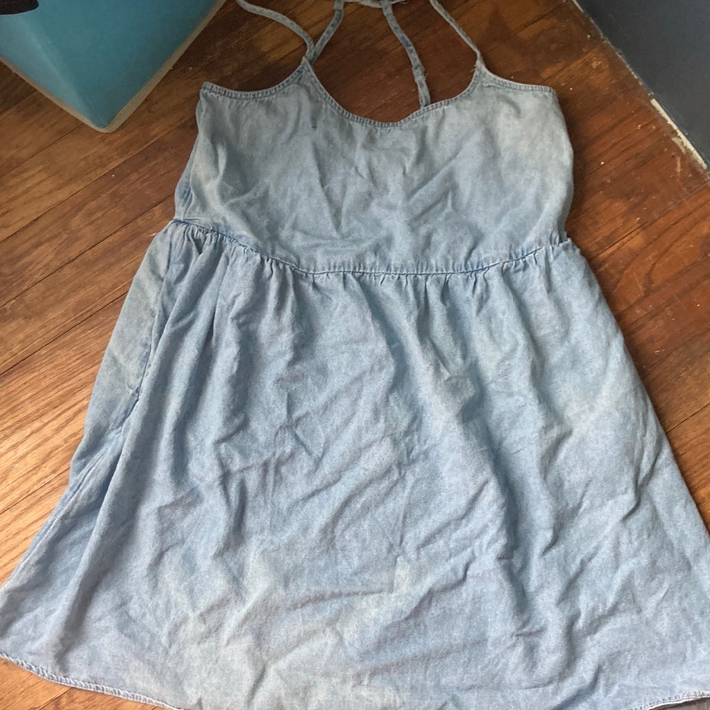Light blue babydoll American eagle dress